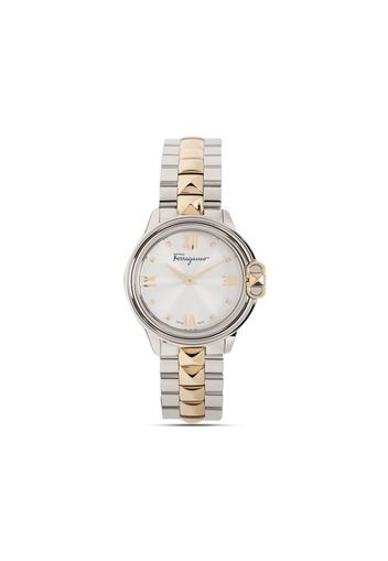 Salvatore Ferragamo Watches Ferragamo quartz two-tone watch - Bianco