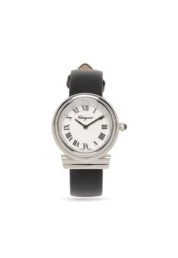 Salvatore Ferragamo Watches Gancini leather watch - Nero