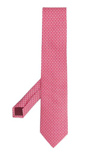 monogram print tie