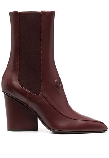 Gancini-detail 10mm ankle boots