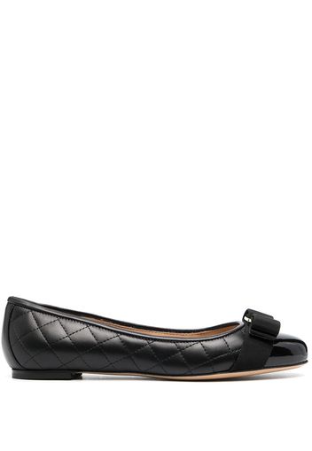 Salvatore Ferragamo Varina quilted ballet flats - Nero