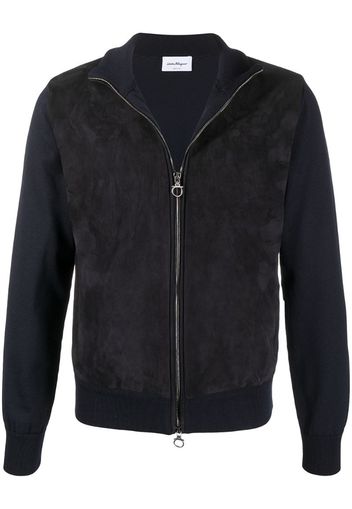 Gancini zip bomber jacket