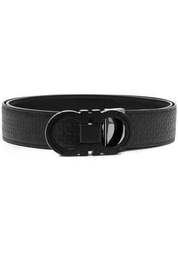 Salvatore Ferragamo SF CLASSIC TONAL ENGRAV BUCKLE BLACK - Nero