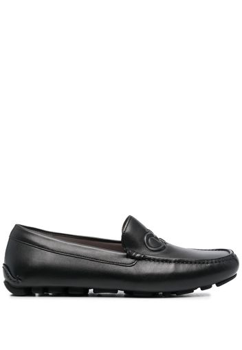 Salvatore Ferragamo embossed-Gancini loafers - Nero