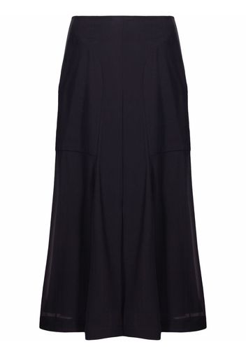 Salvatore Ferragamo high-waisted midi skirt - Nero