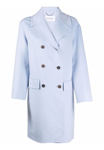Salvatore Ferragamo double-breasted button coat - Blu