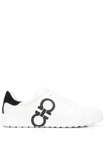 Salvatore Ferragamo Gancini lace-up sneakers - Bianco