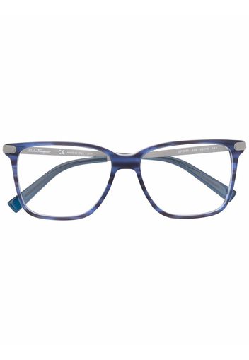 Salvatore Ferragamo Occhiali squadrati - Blu