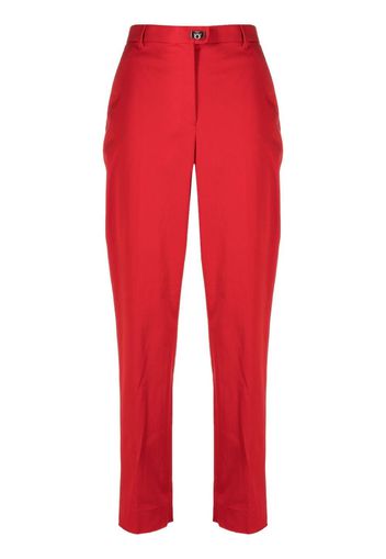 Salvatore Ferragamo cropped tailored trousers - Rosso