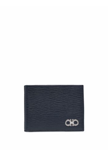 Salvatore Ferragamo logo-plaque leather cardholder - Blu