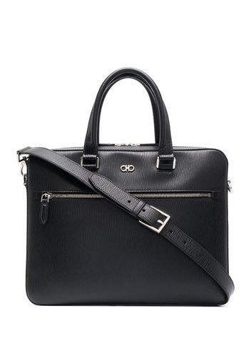 Salvatore Ferragamo Gancini revival briefcase - Nero