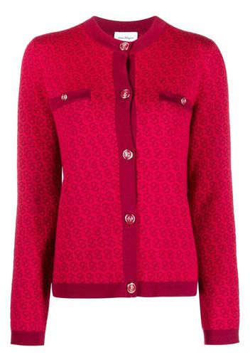 Salvatore Ferragamo Gancini-motif cardigan - Rosa