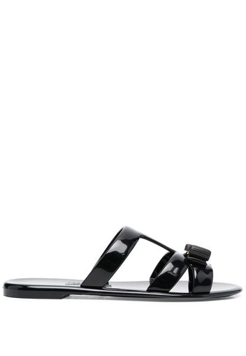 Salvatore Ferragamo Lylia Vara bow flip flips - Nero