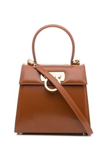 Salvatore Ferragamo Borsa tote Iconic - Marrone