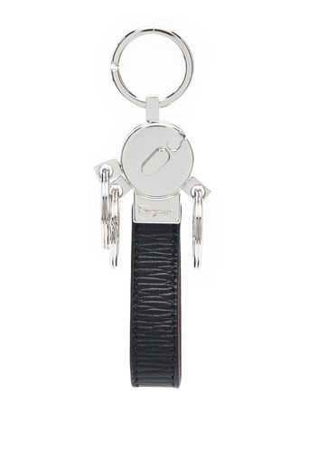 Salvatore Ferragamo calf leather keyring - Nero