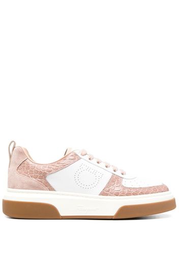 Salvatore Ferragamo two-tone low-top 35mm sneakers - Bianco