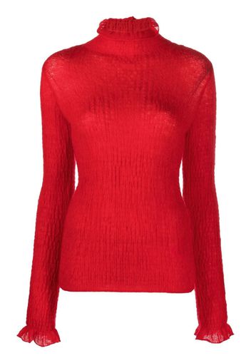 Salvatore Ferragamo Maglione a collo alto - Rosso