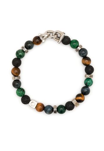 Salvatore Ferragamo chunky beaded bracelet - Marrone