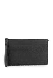 Gancini-embossed pouch