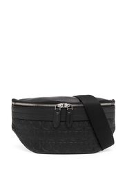 Gancini-embossed belt bag