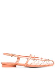 Salvatore Ferragamo strapped-design slingback sandals - Arancione