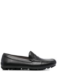 Salvatore Ferragamo embossed-Gancini loafers - Nero