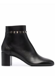 Salvatore Ferragamo Vara bow strap 75mm boots - Nero