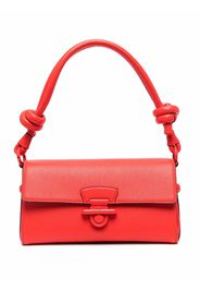 Salvatore Ferragamo Gancini slim leather shoulder bag - Rosso