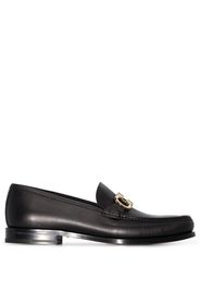 Salvatore Ferragamo Gancini buckle leather loafers - Nero