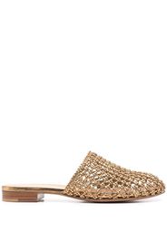 Salvatore Ferragamo Mules con nodo Ellas - Oro