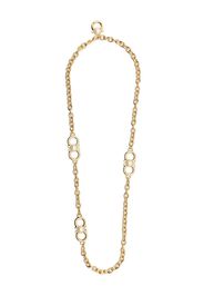 Salvatore Ferragamo Gancini & pearl chain-link necklace - Oro