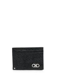 Salvatore Ferragamo Gancini-embellished cardholder - Nero