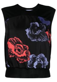 Salvatore Ferragamo floral-print sleeveless top - Nero