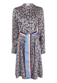 Salvatore Ferragamo graphic-print day dress - Blu