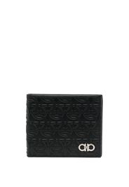 Salvatore Ferragamo all-over embossed Gancini wallet - Nero