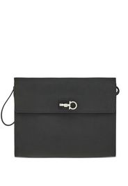 Salvatore Ferragamo Gancini Studio clutch - Nero