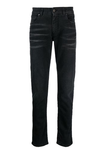 Salvatore Santoro crease-effect straight-leg jeans - Nero