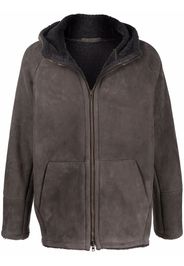 Salvatore Santoro shearling-lined hooded jacket - Grigio