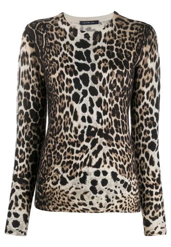 leopard print cashmere jumper