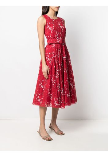 Samantha Sung Vestito midi a fiori - Rosso