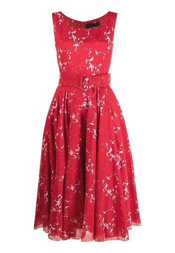 Samantha Sung Vestito Aster a fiori - Rosso