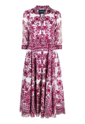 Samantha Sung Vestito Aster con stampa geometrica - Rosa