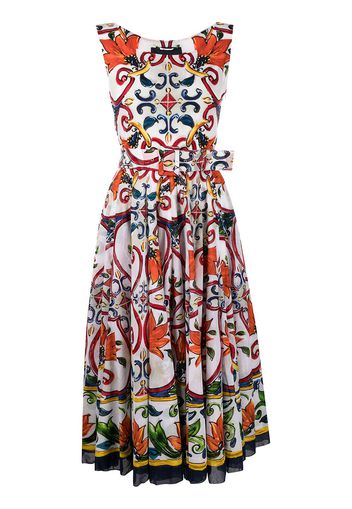 Samantha Sung tile-print midi skater dress - Multicolore