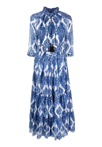 Samantha Sung Eden printed maxi dress - Blu