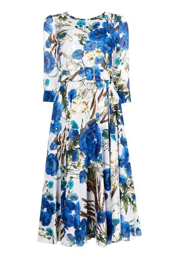 Samantha Sung floral-print midi dress - Multicolore