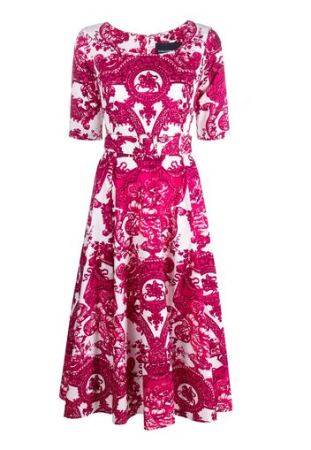 Samantha Sung paisley print bow-embellished dress - Rosa