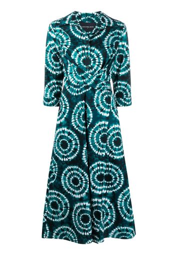 Samantha Sung Olivia shibori-print shirtdress - Verde