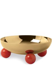 Bowl Ø Cm 13,5 H Cm 5,5 Penelope Pvd Gold Base Coral Resin