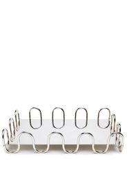 Sambonet Kyma wavy-detail tray - Argento