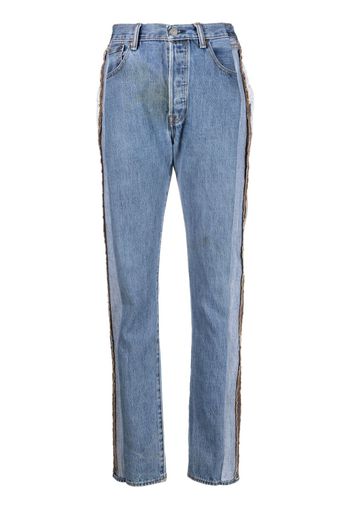 Sami Miro Vintage Jeans slim con cuciture a vista - Blu
